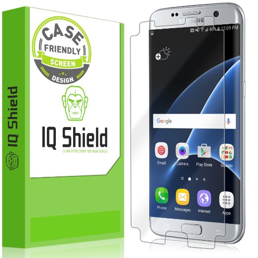 Galaxy S7 Edge Screen Protector, IQ Shield® LiQuidSkin (Updated Design)(Case Friendly) Full Coverage Screen Protector for Samsung Galaxy S7 Edge HD Clear Anti-Bubble Film - with Lifetime Warranty