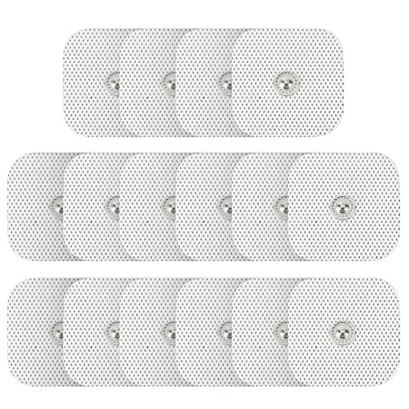 1byone TENS Replacement Electrode Pads - Reusable, Self-Adhering, 4cm x 4cm, 16pcs