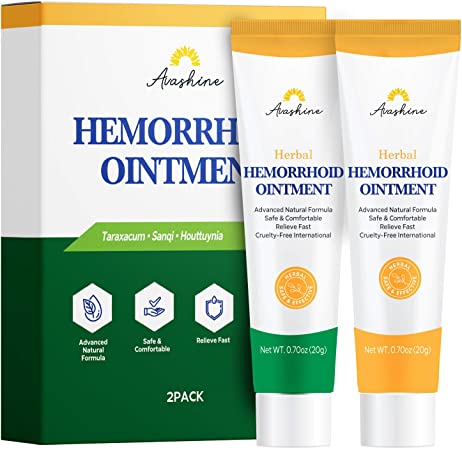 Hemorrhoid Cream, Hemorrhoid & Fissure Gel, Natural Hemorrhoid Treatment Remedy,Chinese Herbal Essential Hemorrhoid Treatment 2 Tubes