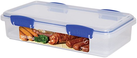 Sistema Klip It Collection Deli Storer Food Storage Container, 59 Ounce/7 Cup