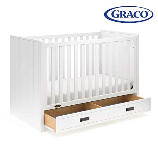 Storkcraft Cottage 3-in-1 convertible crib, Large, White