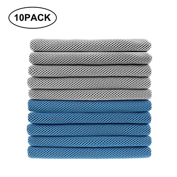Biange Cooling Towel for Sports, Workout, Fitness, Gym, Yoga, Golf, Pilates, Travel, Camping & More