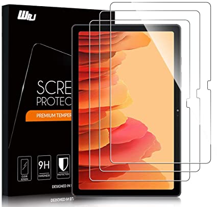 [3-Pack] WRJ for Samsung Galaxy Tab A7 Screen Protector(10.4 inch),HD Anti-Scratch Anti-Fingerprint No-Bubble 9H Hardness Tempered Glass for Galaxy Tab A7