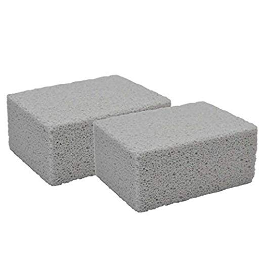 Elevate Essentials Pumice Stone Grill Block for Cleaning Grills or Griddles (2 Pack)