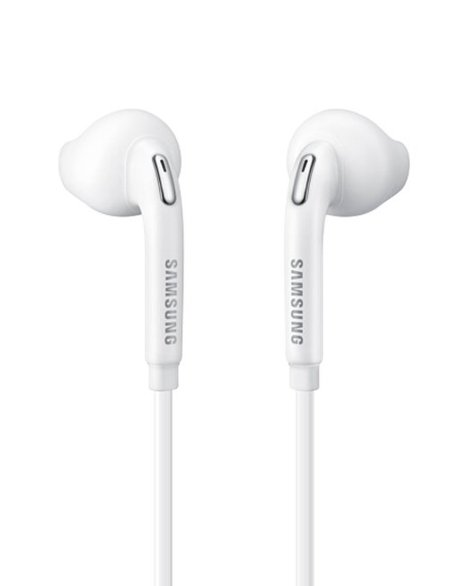 Samsung (2 PACK) OEM Wired 3.5mm White Headset with Microphone, Volume Control, and Call Answer End Button [EO-EG920BW] for Samsung Galaxy S6 Edge  / S6 / S5, Galaxy Note 5 / 4 / Edge (Bulk Packaging)