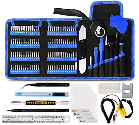 Kaisi 139 in 1 Electronics Repair Tool Kit Professional Precision Screwdriver Set Magnetic Drive Kit with Portable Bag for Repair Cellphone, iPhone, Macbook, Computer, Tablet, iPad, Xbox, Game Console