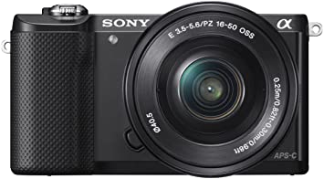 Sony Alpha a5000 Mirrorless Digital Camera with 16-50mm OSS Lens (Black)