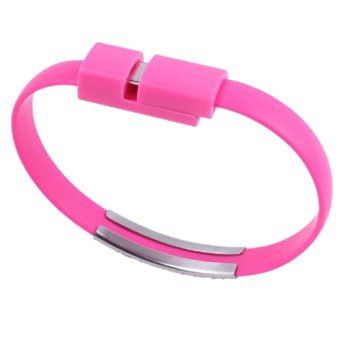 USB to Lightning Data Sync and Charging Cable Bracelet for Iphone 6 (Rose)