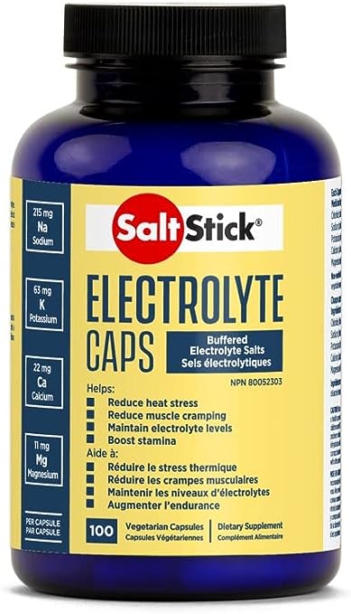 Saltstick Electrolyte Caps, Buffered Electrolyte Salts, 100 Capsules