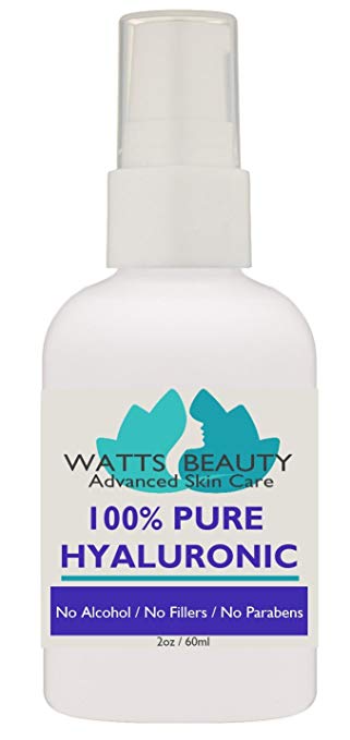 Anti Aging Wrinkle Serum of 100 Pure Hyaluronic Acid for Face - No Alcohol No Parabens Vegan and USA - HA Is Not a Harsh Acid HA is Present in Every Area of Our Body and Simply Decreases with Age Causing Sagging Wrinkles Dry Skin and Fine Lines
