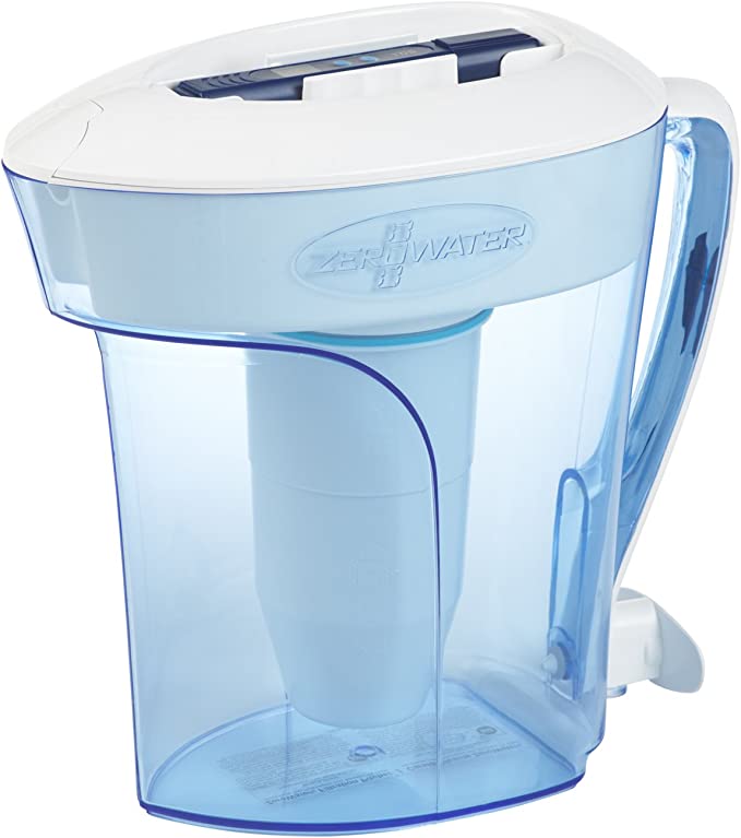 ZeroWater 10-Cup Pitcher with Filter and Water Quality Meter