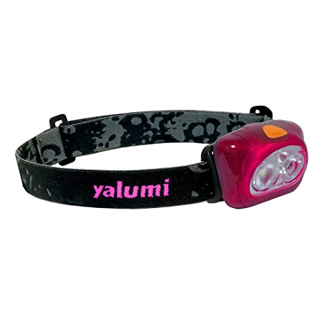 Yalumi LED Headlamp Spark Professional 120-lumen Floodlight/90-lumen Spotlight White/red Night Vision, Electronic Wide/Narrow beam angle switching, Less than 2.8 oz