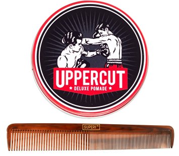 Uppercut Deluxe Pomade 3.5oz with Superi Comb