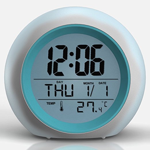 2017 Newest Upgraded Alarm Clock - Premium Digital Display Model for Adults, Kids & Teens - Today Get 100% - Clocks for Home and Travel, Work for Heavy Sleepers - Limited Edition