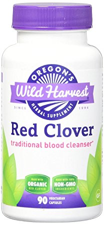 Oregon's Wild Harvest Red Clover Organic 90 capsules (Pack of 2)