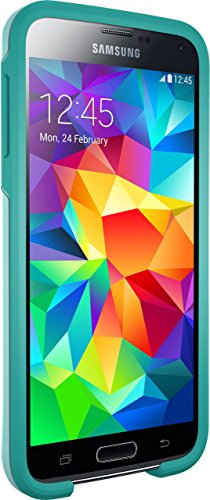 Otterbox SYMMETRY SERIES for Samsung Galaxy S5 - Retail Packaging - AQUA SKY (AQUA BLUE/LIGHT TEAL)