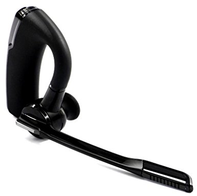Bluetooth Headset, Wireless Bluetooth Earpieces /Headphone With 6-8 Hours Talk Time, HD Voice Headset for Drivers, Noise Canceling and Hands Free with Mic for iPhone, Smart Devices. (black)