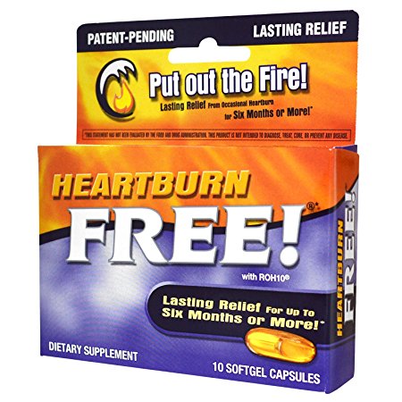 Enzymatic Therapy 1000 MG HeartBurn Free - 10 Softgels (Pack of 2)