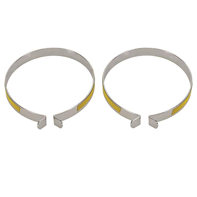 M-Wave Reflective Steel Trouser Bands, Neon Yellow