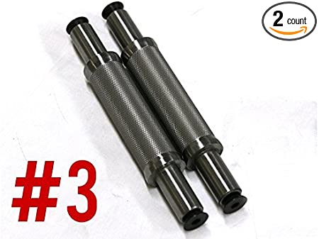 Best Dumbbell Handles | CFF Pro Style SDH 3 Fat Grip Dumbbell Handles w/a 38mm Diameter Grip (1.5")| Fits 1" Weight Plates | Adjustable, Available in SDH1 - SDH8 Lengths