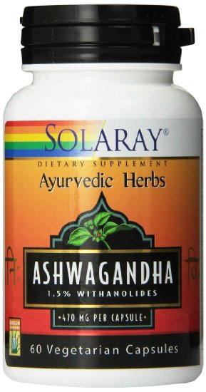Solaray Ashwagandha Extract 470mg 60 Count