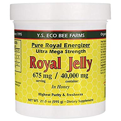 YS Organic Bee Farms - Pure Royal Energizer: Royal Jelly In Honey 675 mg. - 21 oz.