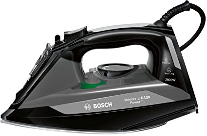 Bosch TDA3020GB Power III Steam Iron, 2800 W - Black