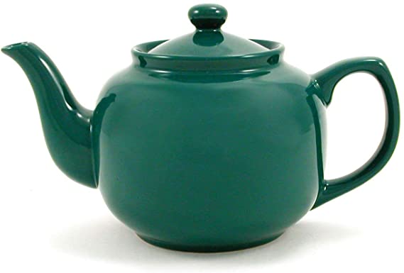 Green Classic 6 Cup Ceramic Teapot