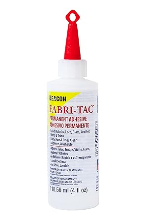 Beacon Fabri-Tac Permanent Adhesive, 4-Ounce