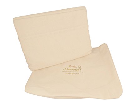Organics and More NatureSoft Organic Cotton Flannel Sheet Sets - Queen - Natural