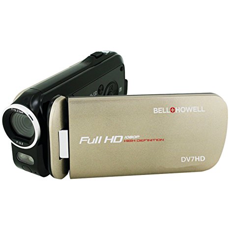 Bell Howell DV7HD-C Slice2 HD Video Recording Slice2 DV7HD Full 1080p HD Camcorder with Touchscreen and 60x Zoom