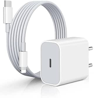 Original 20W (Apple-MFi-Certified) Charger&Cable Compatible with iPhone 14/14Plus/14Pro/14Promax 13/13Pro/13Promax 12/12Pro/12Promax/ 11/11Pro/11Promax X/Xr Series (White)