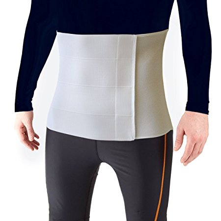 Most Comfortable Abdominal Binder, Additional Plush Foam Panel Added for Pleasant Wear, Post Pregnancy, Post-Operative and Abdominal Injuries Support, Large (60" - 75"), 9" High