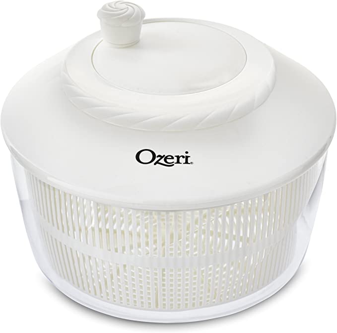 Ozeri SS2-W Fresca Salad Spinner & Serving Bowl, White