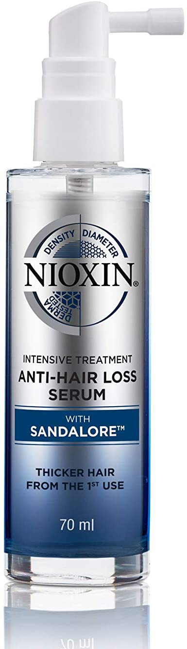 Nioxin Anti Hair Loss Treatment with Sandalore | Leave On Hair Growth Serum | Hair Thickening Treatment for Men and Women