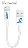 iXCC Element Series 4 inch Apple MFi Certified Lightning 8pin to USB Charge and Sync Cable for iPhone 566sPlusiPad MiniAirPro - White