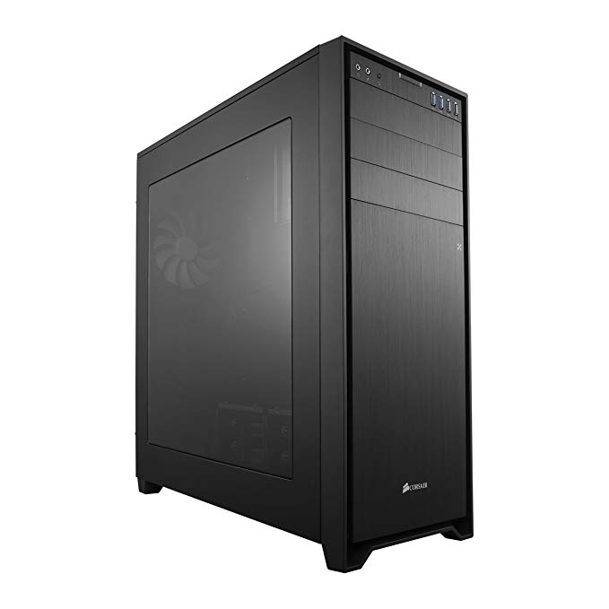 Corsair Obsidian Series 750D ATX Full Tower Performance Windowed Computer Case - Black