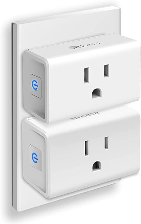 Kasa Smart Plug Ultra Mini 15A, Smart Home Wi-Fi Outlet Works with Alexa, Google Home & IFTTT, No Hub Required, UL Certified, 2.4G WiFi Only, 2-Pack(EP10P2)