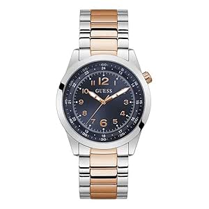 GUESS Stainless Steel Max Collection Analog Blue Dial Men Watch-Gw0493G3, Multi-Color Band