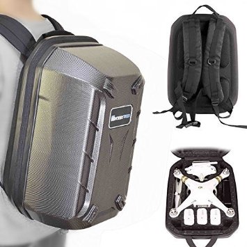 HOBBYTIGER Hardshell Backpack Case for DJI Phantom 3 Professional Advanced 4K Quadcopter