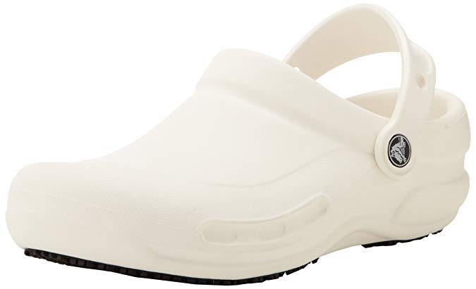 Crocs Men's and Women's Bistro Clog  | Slip Resistant  Comfort Slip On Work Shoe | Lightweight Nursing or Chef Shoe