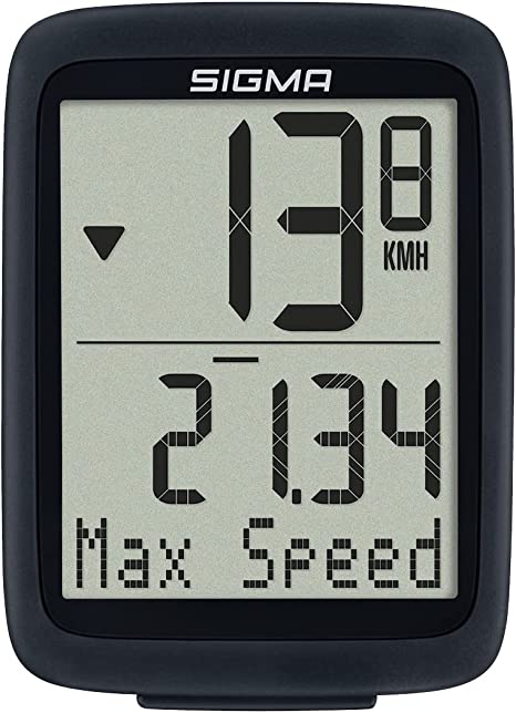 Sigma Bike Computer, Originals BC 10.0 Wired, 10 Functions incl Temperature, Multi Day Tracking, Large Display, Weatherproof, Long Battery Life, Flexible Mounting, Easy Installation, Operation
