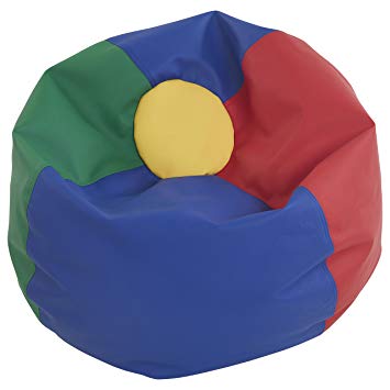 ECR4Kids Standard Bean Bag Chair, Multicolor (35")