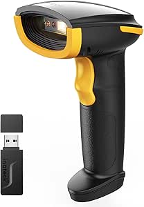 Inateck 2D Barcode Scanner, Wireless QR Code Scanner, Handheld Scanner with APP and SDK, 1 Charge for 3 Months, BCST-23