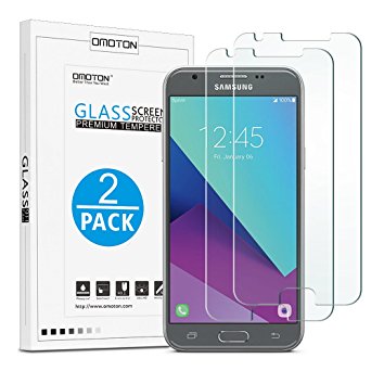 Samsung Galaxy J3 Emerge / J3 Prime / AMP Prime 2 / Sol 2 / J3 Eclipse / J3 Mission / J3 (2017) / Express Prime 2 / J3 Luna Pro screen protector - OMOTON Tempered Glass Screen Protector