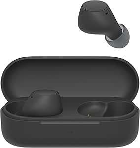 Sony WF-C510 Wireless Bluetooth Earbuds with Deep Bass, Clear Call Quality, IPX4 Water Resistance, Lightweight Design, Long Battery Life, Quick Charging, iOS & Android Compatible - Black