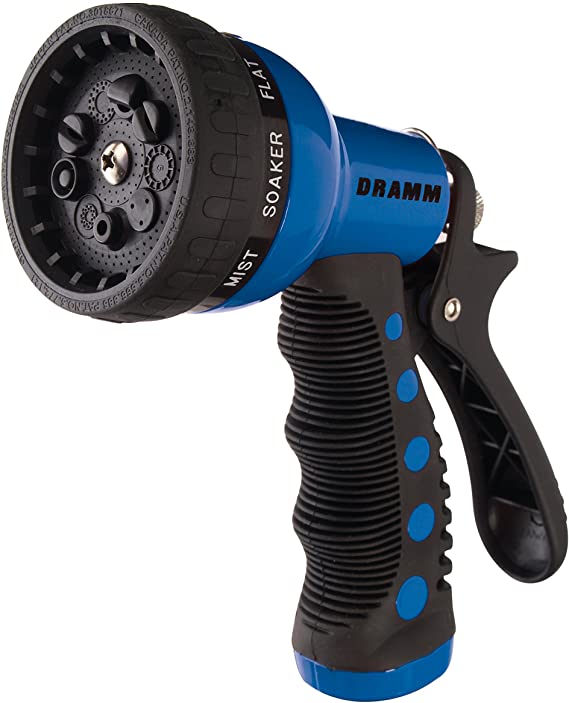 Dramm 12705 9-Pattern Revolver Spray Nozzle, Blue