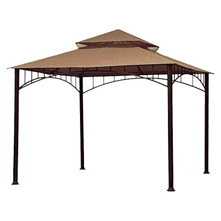 ABCCANOPY Replacement 10'X10' Summer Canopy Soft Top Gazebo Beige with Rip Lock Technology