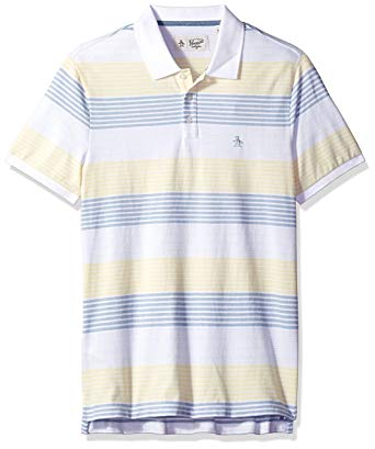 Original Penguin Men's Short Sleeve Stripe Polo