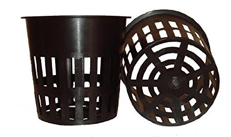 25 pack - 4 inch Round HEAVY DUTY Net Cups Pots WIDE LIP Design